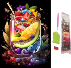 SENTO JONA(セントジョナ) ダイヤモンドアート アートパネル 四角いビーズ キット ビーズアート 手芸 ダイヤモンドペインティング スクエア 30x40cm(3)