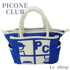 【新品・タグ付き】PICONE CLUB ピッコーネクラブ ハンドバッグ ブルー ホワイト ナイロン ユニセックス