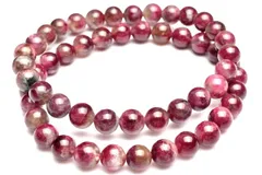 ディープカラー ピンクトルマリンインレピドライトシリカ　7mm　ブレスレット 1個売り パワーストーン 天然石 _BG5876-7