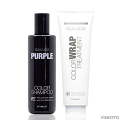 [SET] フィヨーレ クオルシア カラー シャンプー ＜パープル＞ 250mL / ラップトリートメント 240g