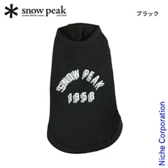 【新品】 スノーピーク ドッグカレッジ Tシャツ (DS-25AU001) (019 ブラック 4L)