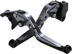 ナキラ(Nakira) 互換品nakira ブレーキ クラッチ レバー セット W800 ZZR250 ゼファー400 ZRX400 バリオスII エストレヤ650(ガンメタ)