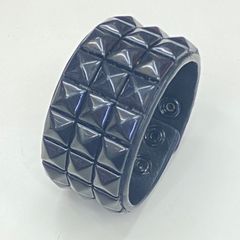 1個 フェイクレザー ピラミッド スタッズ ブレス ブレスレット バングル メンズ 男性用 レディース 女性用のサムネイル