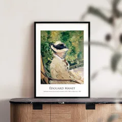 エドゥアール・マネ、【パリのモニエ街】、希少な額装用画集より、状態良好