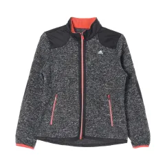 M adidas(アディダス) 黒 オレンジ ニット セーター ジャージ ジップアップジャケット