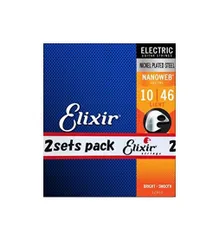 Elixir エリクサー エレキギター弦 NANOWEB Light .010-.046 #12052 2個セット 【国内正規品】[定形外郵便、送料無料]mer003