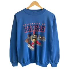 【海外古着】90s US カンザス大学 バスケ Nビッグロゴ 刺繍 パーカー 海外古着】90s US カンザス大学 バスケ Nビッグロゴ 刺繍