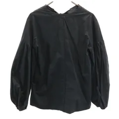 IENA イエナ 日本製 長袖 バックリボン ブラウス ブラック ボリュームスリーブ レディース 古着