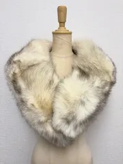 SAGA FOX フォックスファーショール 白系 成人式 リアルファー C25101214