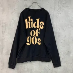 9090 ナインティナインティ Kids Of 90s スウェット L ブラック ★ ◇■