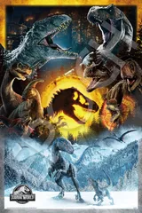 【在庫セール】ジュラシック・ワールド Life finds ジグソーパズル a way (50×75cm) 1000ピース 12-607s のり付き ヘラ付き エポック社 点数券付き EPOCH