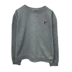 FILA ロゴスウェット トレーナー XL グレー フィラ プルオーバー ワンポイント シンプル スポーティー 古着卸 アメリカ仕入 a708-6189