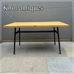 【福岡】Knot antiques ノットアンティークス ダイニングテーブル W1350×D770×H720 机 KOOPA TABLE クラッシュゲート 関家具 天然木【KK1122-8】のサムネイル