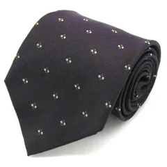 パーフェクトスーツ ブランド ネクタイ シルク 小紋柄 チェック柄 メンズ ネイビー P.S.FA 【中古】