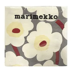 マリメッコ marimekko ペーパーナプキン 紙ナプキン ランチサイズ ihr 20枚 552643 ウニッコ UNIKKO grey cream グレー+クリーム系 北欧