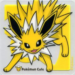 [Used] Coaster (Character) Jolteon Clear Coaster "Pokemon Cafe" Drink Order Bonus