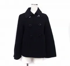 クイーンズコート QUEENS COURT ステンカラー ジャケット アウター ダブル 無地 アンゴラ 1 ブラック  黒 /FTのサムネイル