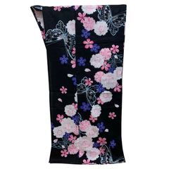 R-1365　浴衣　ゆかた　綿100％　裄67.5センチ　レディース　M～L