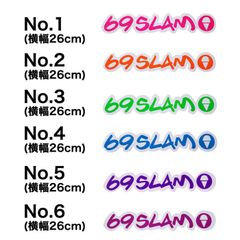 69SLAM ロックスラム ステッカー Sticker2 車 サーフボード に貼れる 屋外 OK アウトドア スーツケース バイク サーフ系