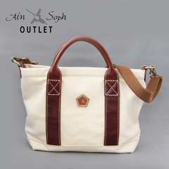 【OUTLET】Ain Soph アインソフ/撥水キャンバストート×ショルダー