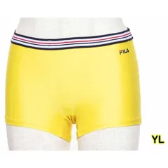 フィラ FILA 水陸両用ボクサーパンツ レディース 316-238/316-238-1　YLイエロー　カラフルなカラーでスポーツ時もおしゃれを楽しむ水陸両用インナーパンツ。ヨガウェア　フィットネス　水着