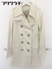 ■ ◎ ROYAL PARTY ロイヤルパーティー ライナー付 長袖 トレンチ コート サイズ36 ベージュ レディース  【1109300000846】