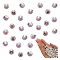 パールキャッチ 10mm 50個 プラ ホワイト ゴールド KC金 ピアスキャッチ ピアス金具 パール キャッチ アクセサリー 手芸 パーツ BD4166