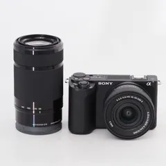 SONY ソニー ミラーレス一眼カメラ ZV-E10II ダブルズームレンズキット VLOGCAM APS-C (同梱レンズ:SELP16502+SEL55210) ブラック ZV-E10M2X BQ