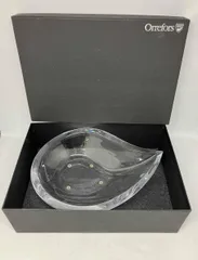 Sweden Orrefos　クリスタルガラス　ボウル　花瓶　小物入　置物 北欧 デンマーク Orrefors sweden オレフォス スウェーデン