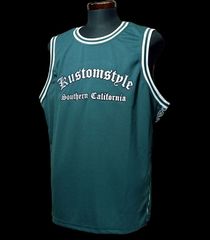 kustomstyle カスタムスタイル メッシュ タンクトップ ジャージー (KSTANK2508GR) garden grove basket tank jersey カラー：グリーン 12,960円(内税)