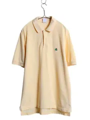 【お得なクーポン配布中!】 ブルックスブラザーズ 鹿の子 半袖 ポロシャツ メンズ L / Brooks Brothers 半袖シャツ ワンポイント オリジナル フィット ライト イエロー