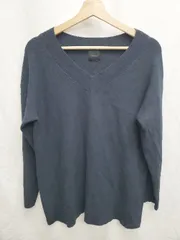 ◇ ⊇ Spick & Span Vネック　リブ 長袖 ニット　セーター サイズ表記なし ネイビー レディース P  【1410160010433】