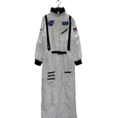 UNDERWRAPS 長袖つなぎ W34 ホワイト ブラック NASA フロントジップ コスプレ オールインワン 古着卸 アメリカ仕入 a604-5843