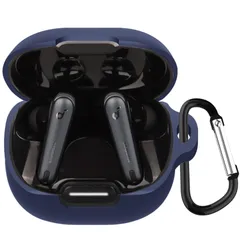 【特売】KANOYO Anker Soundcore Liberty 4 NC 用 ケース カバー anker soundcore Liberty 4 NCシリコン ケース 保護カバー 落下防止 キズ防止 耐衝撃 軽量 装着充電可能 防水防塵 カラビナ付き(ブ