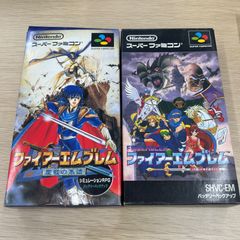 SFC ファイアーエムブレム 紋章の謎、聖戦の系譜 箱、説明書付き　2本セット