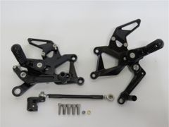 KTM用 duke390 Duke 390 2024 以降 CNC 無段階 調整式 バックステップ 黒
