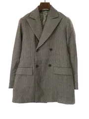 AURALEE オーラリー 18AW DOUBLE FACE CHECK DOUBLE-BREASTED JACKET ダブルフェイスダブルチェックジャケット ブラウン 1のサムネイル