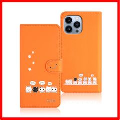 【セール中】 iPhone 13 Pro Max*6.7"_オレンジ Qribo iPhone 13 Pro Max ケース 手帳型 アイホン13 Pro Ma