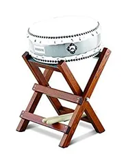 締太鼓、台付、ケース付　中古 締太鼓、台付、ケース付中古