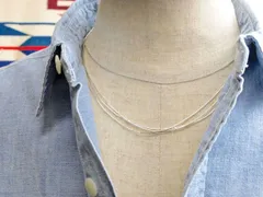 Native SilverStreams®️（ネイティブ・シルバーストリームズ） ナバホ　04-NSS-0345　リキッドシルバー・ネックレス　3連45cm