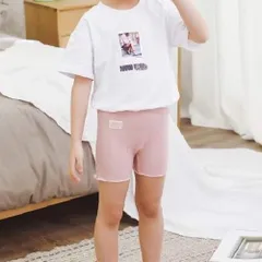 在庫処分中 [ピンク] ３分丈 スパッツ オーバーパンツ ショーツ 下着 インナーウエア 女の子 女子服