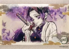 【中古】マグカップ・湯のみ 胡蝶しのぶ 紙製ランチョンマット 「鬼滅の刃 キャラクター絵巻カフェ in ufotable Cafe 第六期」 フード注文特典