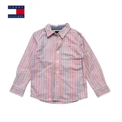 782◯ TOMMIY HILFIGER 長袖シャツ　ストライプ　110
