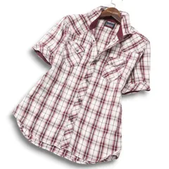 NICOLE CLUB FOR MEN ニコルクラブ フォーメン 春夏 襟袖ワイヤー★ スリム 半袖 ウエスタン チェック シャツ Sz.46 メンズ