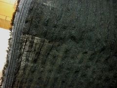 3ｍ　リネン ドビー　リップル/ブラック　リネン生地　リップル生地　ドビー 生地