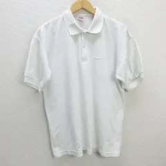 z■90'S ナイキ/NIKE 半袖ポロシャツ 鹿の子【L】白/men's/35【中古】■