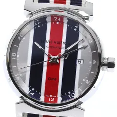 【第1位獲得！】 ルイ・ヴィトン LOUIS デイト GMT タンブール Q1F30 VUITTON ルイ・ヴィトン