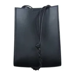 JIL SANDER ジルサンダー TANGLE SMALL タングル スモール レザー ショルダーバッグ サコッシュ ブラック系【中古】のサムネイル