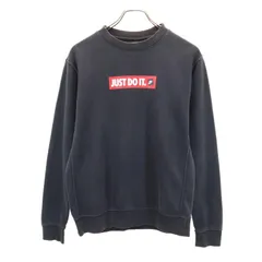 ナイキ 長袖 スウェット トレーナー S 黒 NIKE 裏起毛 メンズ 古着 【240101】