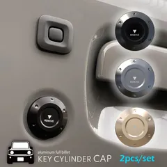 alumania FULL BILLET KEY CYLINDER CAP SUZUKI JIMNY SIERRA NOMADE スズキ ジムニー シェラ ノマド アルミ製 キーシリンダーキャップ JB64 JB74 JC74W 2個入り VSJ-KC02
